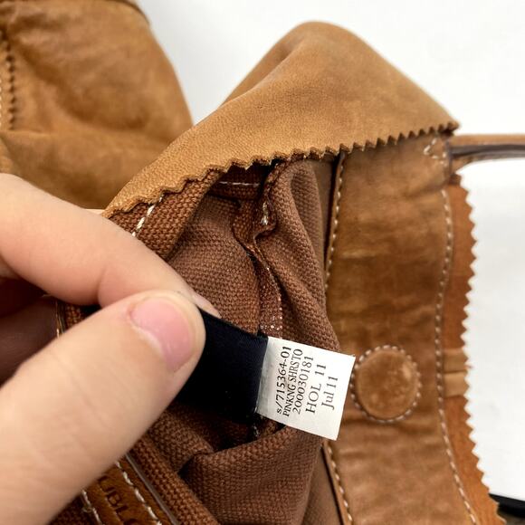 Banana Republic Cognac Leather Slouch Tote Bag - Picture 8 of 9